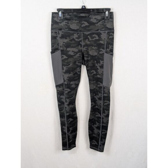 Fabletics PowerHold Camouflage Leggings w/ Pockets Women's Size Medium - Picture 1 of 12